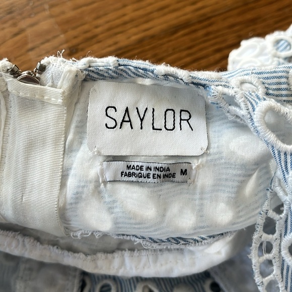 Saylor Shanice Lace Romper in Yankee Pinstripe Medium
Womens Cotton - Picture 14 of 15